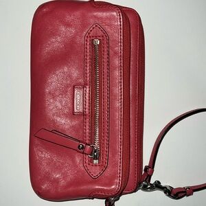 Pink Coach wristlet, wallet, organizer